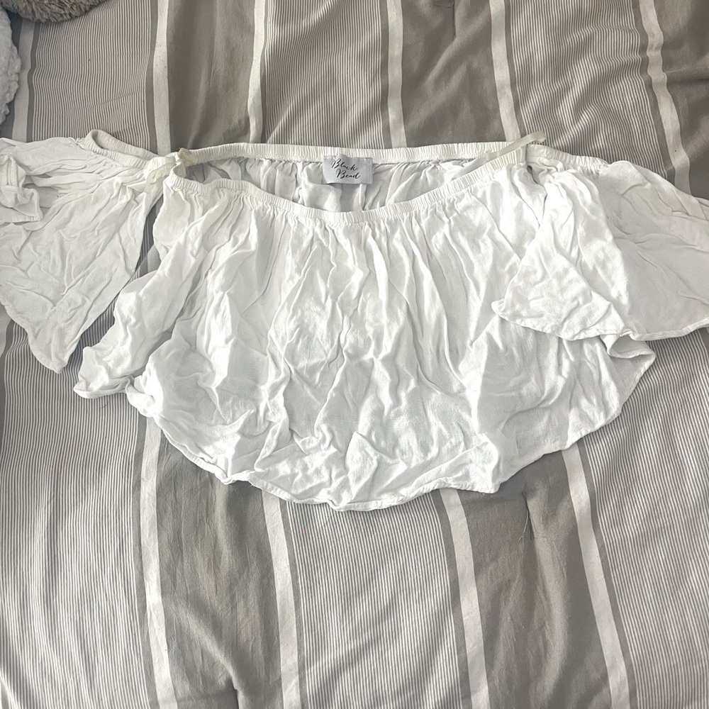 White Off-Shoulder Top
